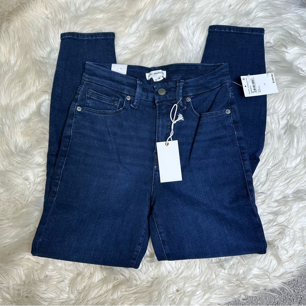 Nwt Good American Dark Blue‎ Good petite Skinny Jeans